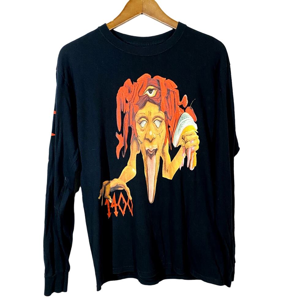 Trippie Redd 1400 Tag Tee Graphic Tee Merch Long Sleeve Black - M